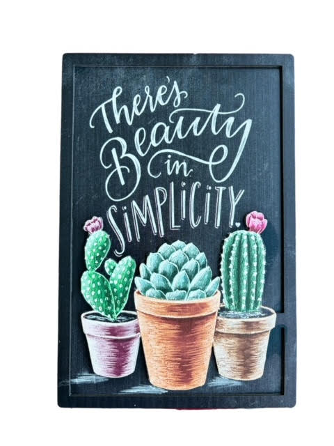 Kaktüs 3D Kabartmalı Ahşap Tablo