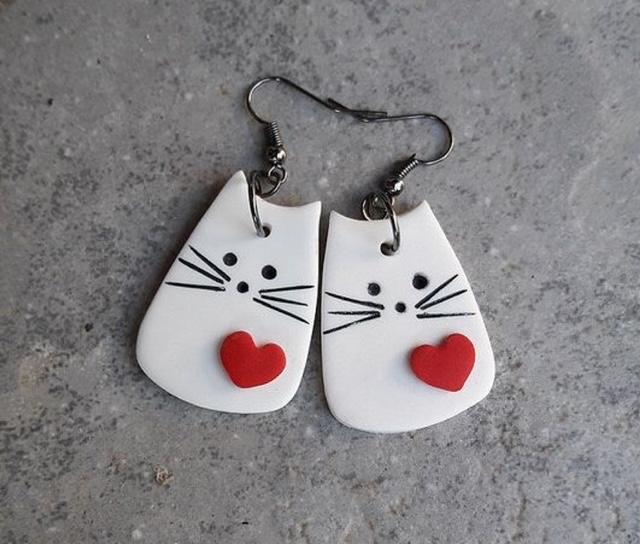 Özel Tasarım Meow Küpe