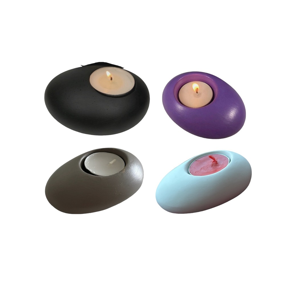 Taş Görünümlü 2’li Tealight Mumluk