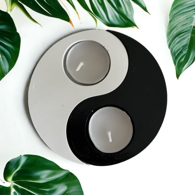 Yin Yang Tealight Mumluk