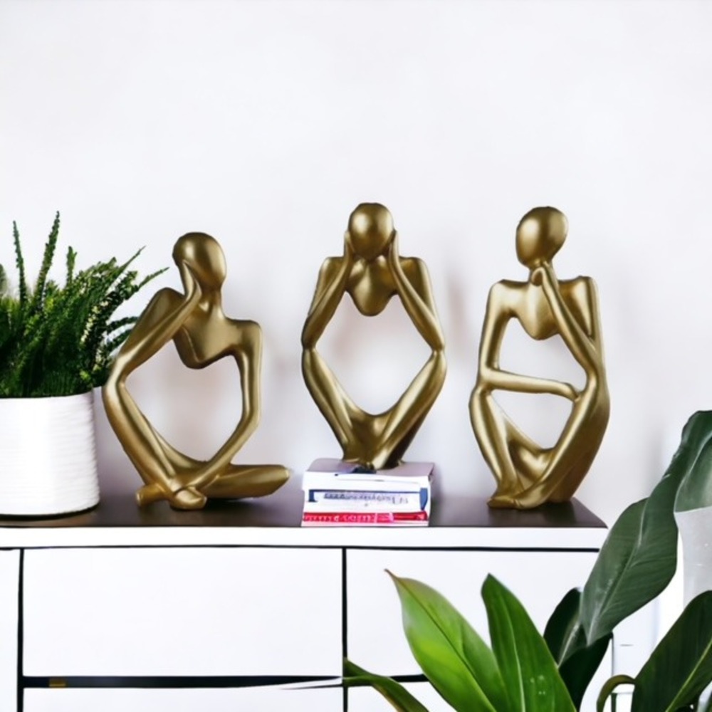 Soyut Düşünen İnsan Biblo Seti