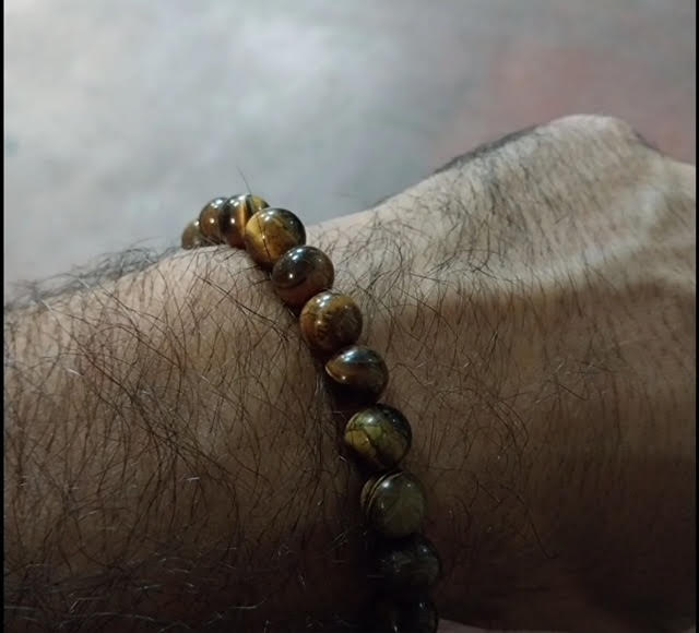 Unisex Kaplangözü Doğaltaş Bileklik