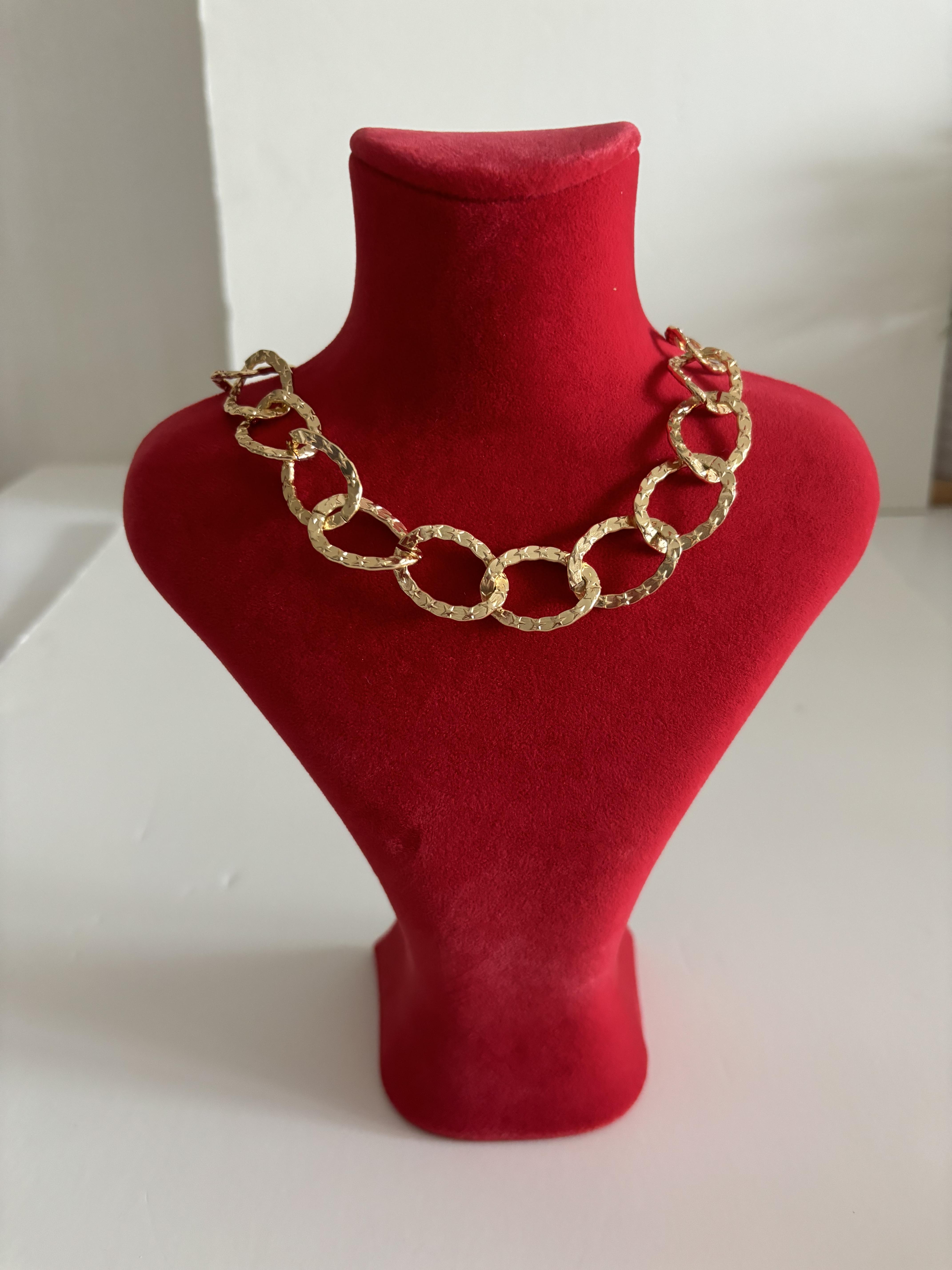 KALIN ZİNCİR OVAL KISA KOLYE