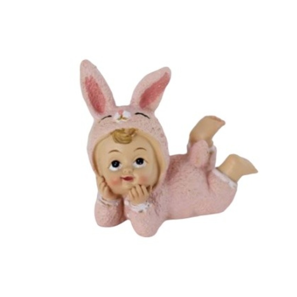 Kapüşonlu Tavşan Bebek Biblo