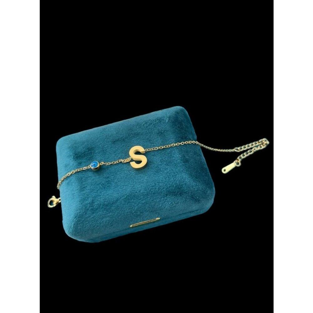 Nazar Boncuklu Harf Bileklik