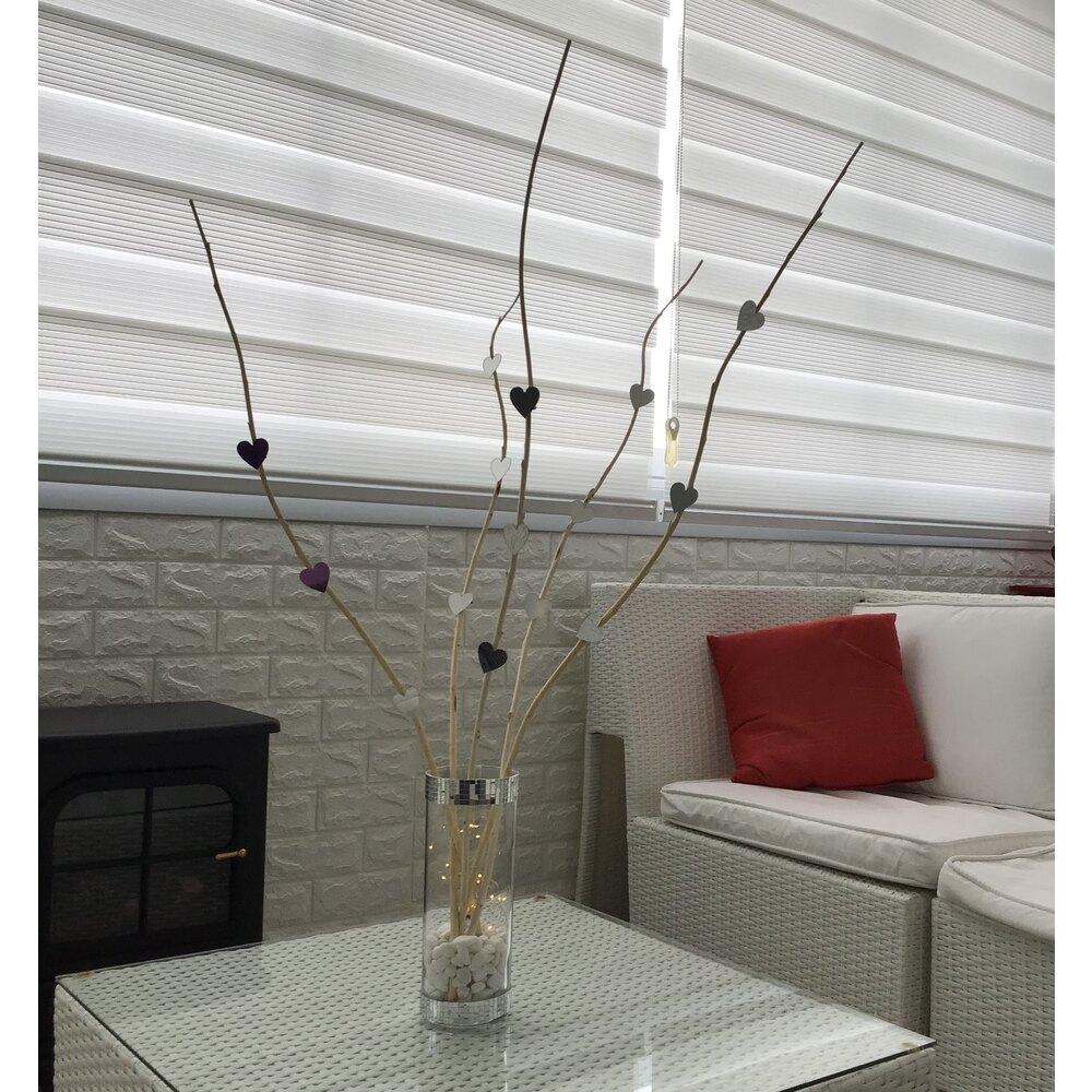 MOONLIGHT Burgulu dal- Kalp ayna dekoratif Vazo