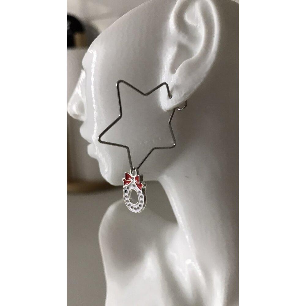 Yıldızlı Yılbaşı Küpe