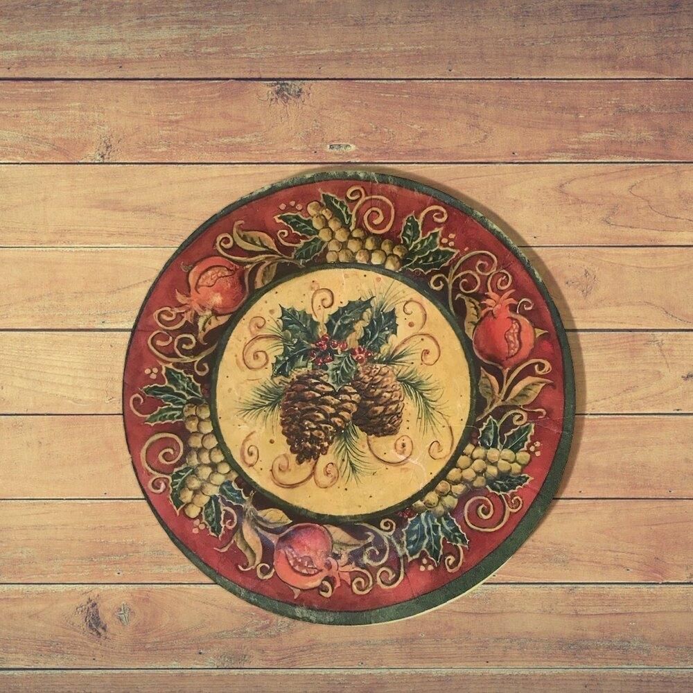 YILBAŞI temalı asılabilir Seramik Duvar Tabağı