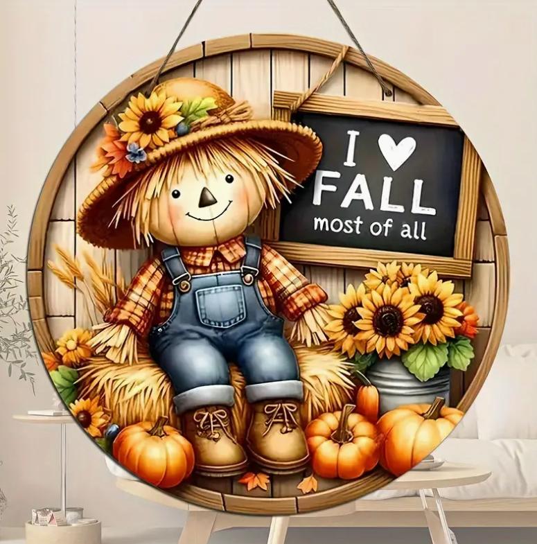 Sonbahar Temalı  Kapı Süsü