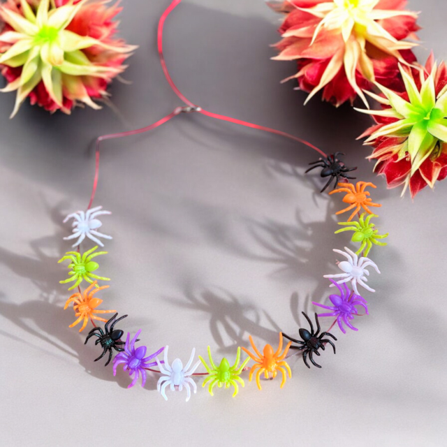 Renkli Örümcekli Kolye