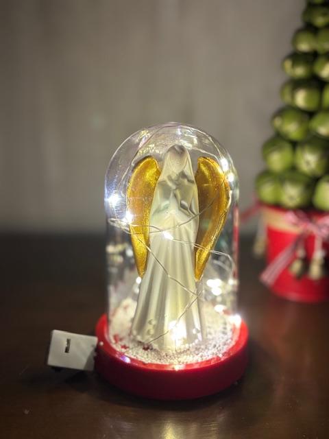 Angel Led Işıklı Fanus Dekoru