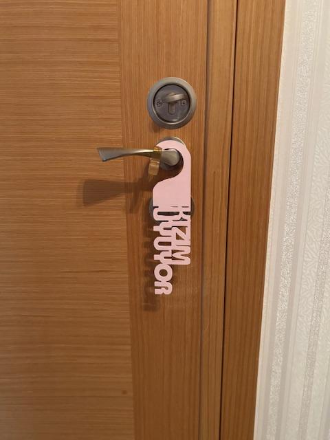 Bebek/Kızım/Oğlum Uyuyor Kapı Askısı