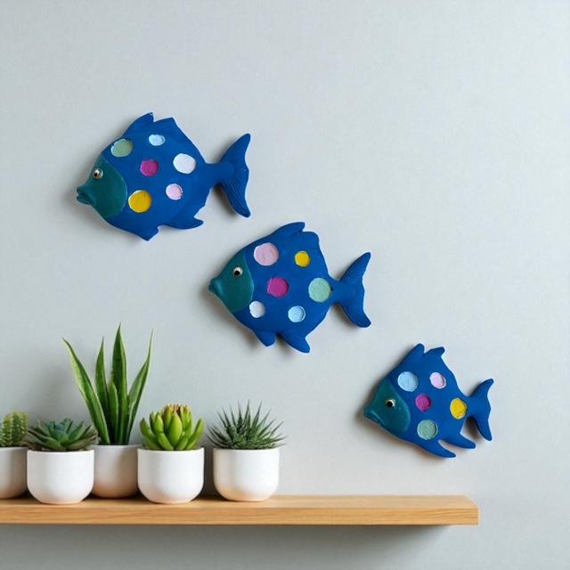 3’lü Gezginci Balık Duvar Süsü
