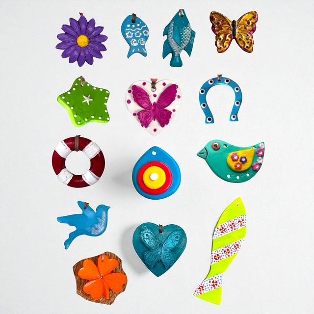 14 parça Melsim Karma Balkon/Bahçe Duvar Dekor Seti